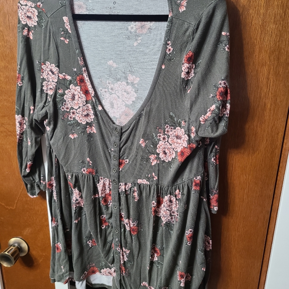 Torrid Floral Print Top